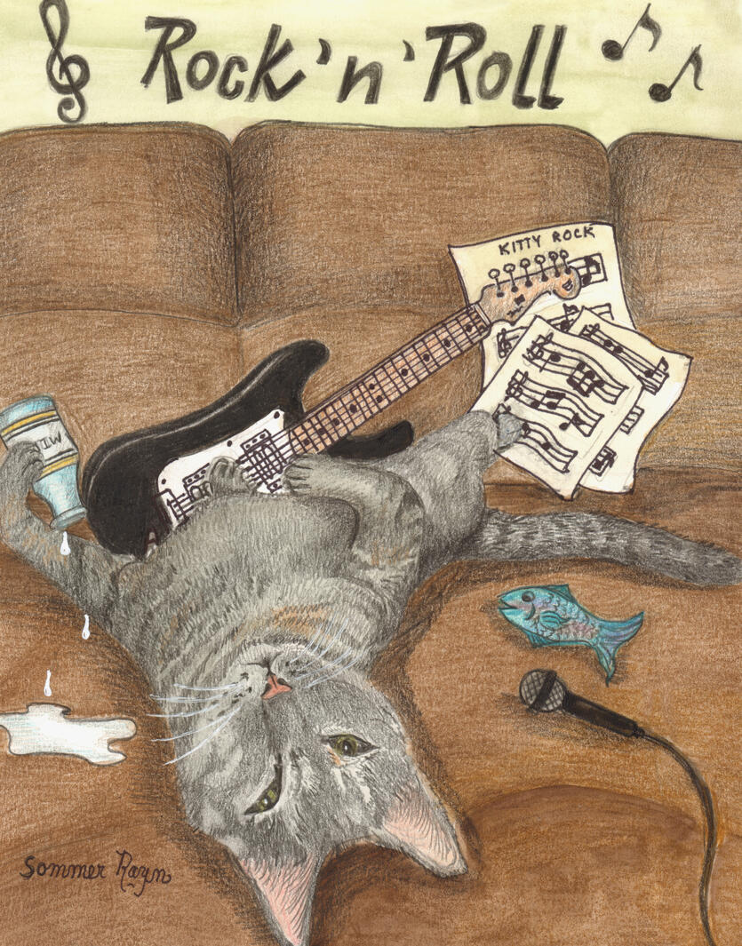 Rock n Roll Party Cat Rock n Roll Party Cat